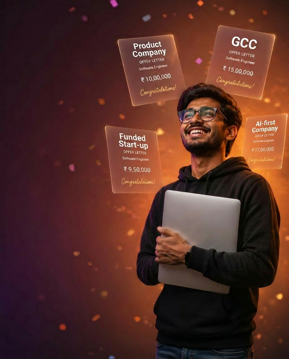 Developer celebrating career opportunities